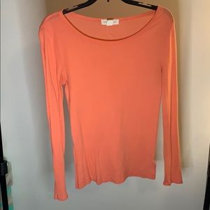 Pink long sleeve soft top